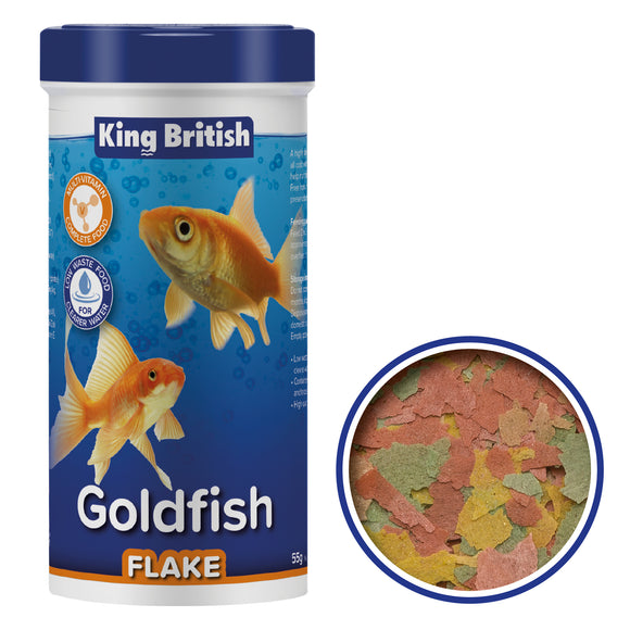 King British Goldfish Flake Fish Food 28/55/200g